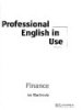 Ebook Professional English in Use Finance - Ian MacKenzie