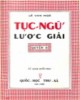 Ebook Tục ngữ lược giải (Tập 2): Phần 2