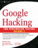 Ebook Google hacking for penetration testers (Volume 2): Part 1
