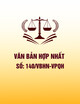 Văn bản hợp nhất 140/VBHN-VPQH