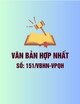Văn bản hợp nhất 151/VBHN-VPQH